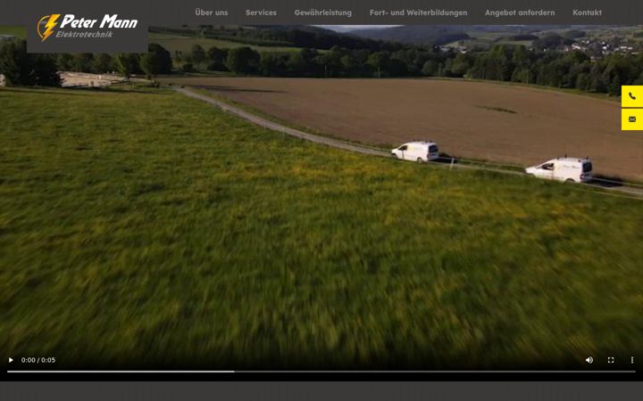 Screenshot of mann-elektrotechnik.com