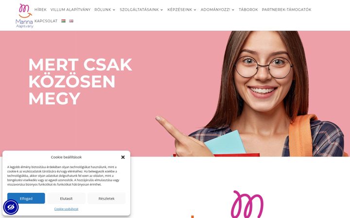 Screenshot of mannaalapitvany.org