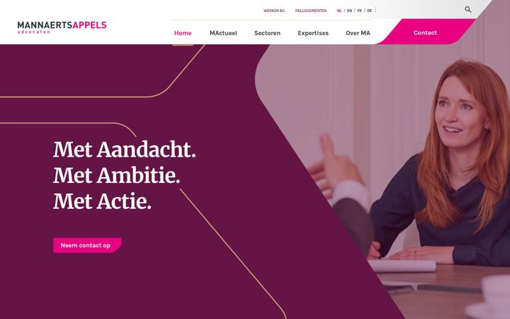 Screenshot of mannaertsappels.nl