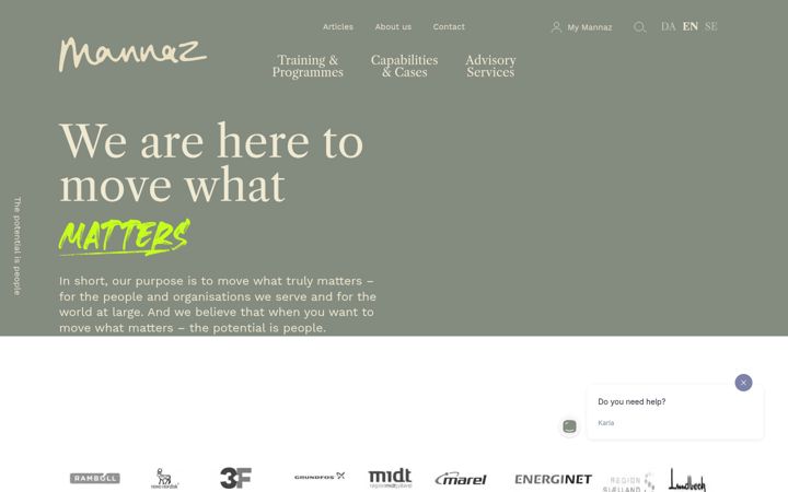 Screenshot of mannaz.com