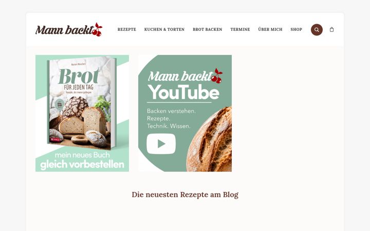 Screenshot of mannbackt.de
