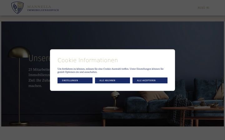 Screenshot of mannella-immobilien.de