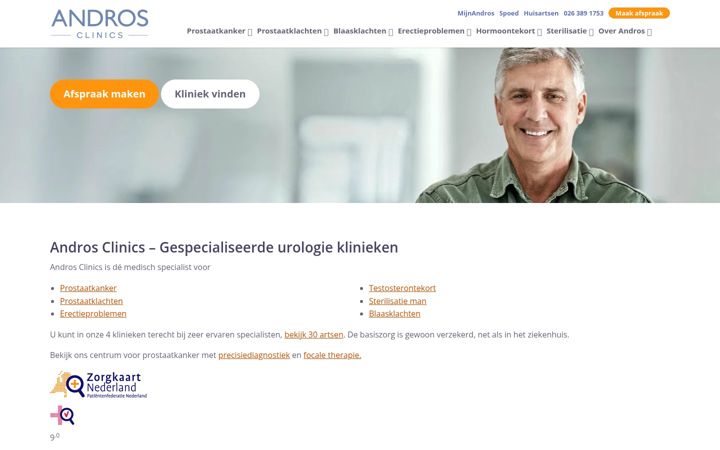 Screenshot of mannenkliniek.nl