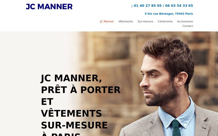 Screenshot of mannerparis.fr