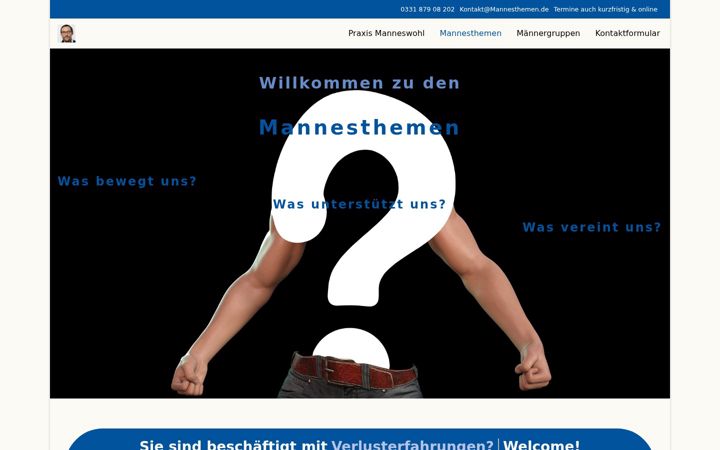 Screenshot of mannesthemen.de