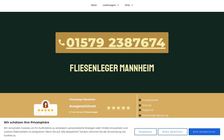 Screenshot of mannheimer-fliesenleger.de