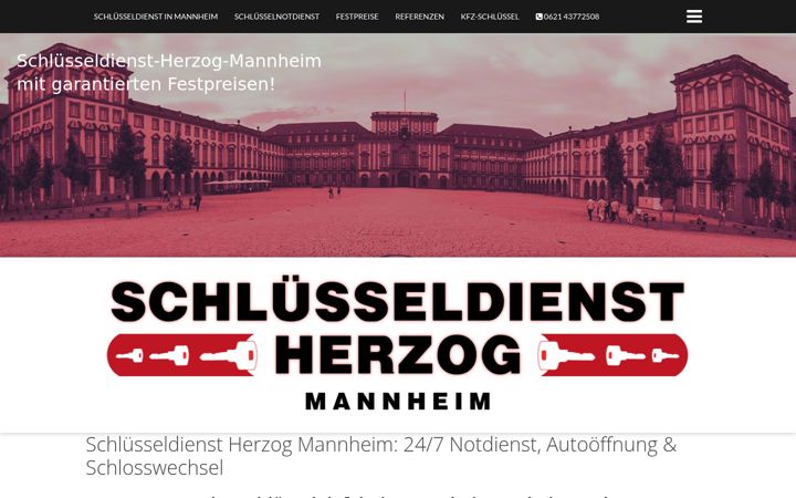 Screenshot of mannheimer-schluesseldienst.de