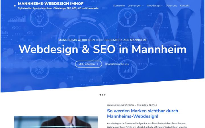 Screenshot of mannheims-webdesign.de