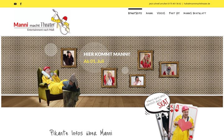 Screenshot of mannimachttheater.de