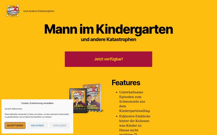 Screenshot of mannimkindergarten.de