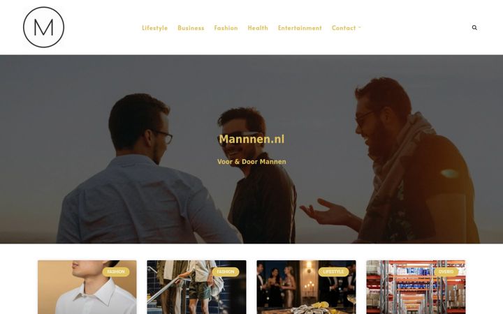Screenshot of mannnen.nl
