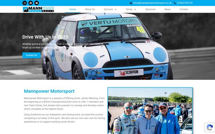 Screenshot of mannpowermotorsport.co.uk