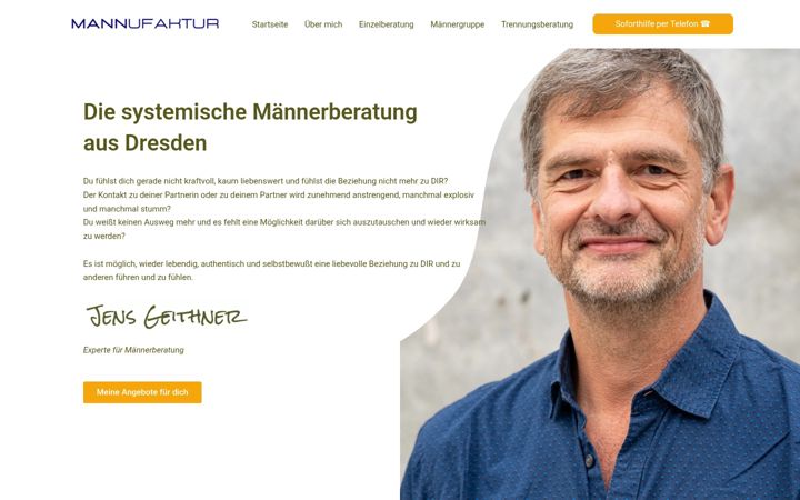 Captură de ecran a mannufaktur-dresden.de