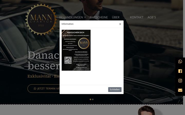 Screenshot of mannufaktur-kosmetik.de