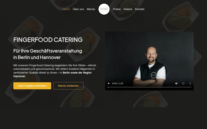 Screenshot of mano-catering.de