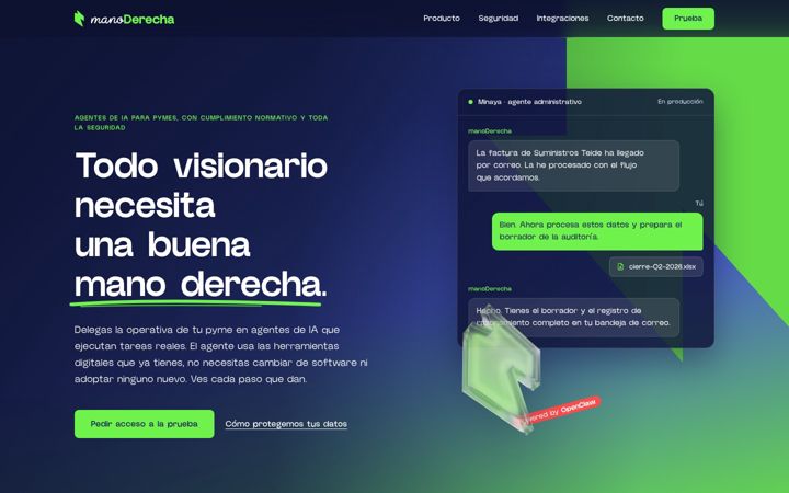 Screenshot of manoderecha.es