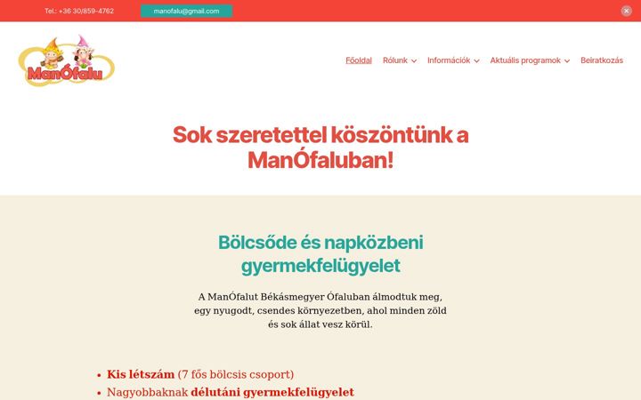 Screenshot of manofalu.com