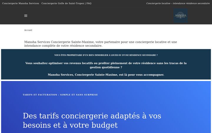 Screenshot of manoha-proservices.fr