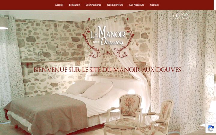 Screenshot of manoir-aux-douves.fr