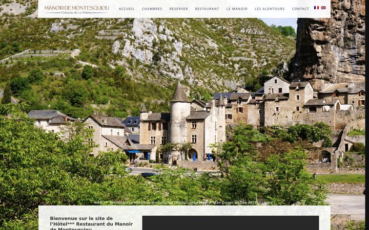 Screenshot of manoir-montesquiou.com