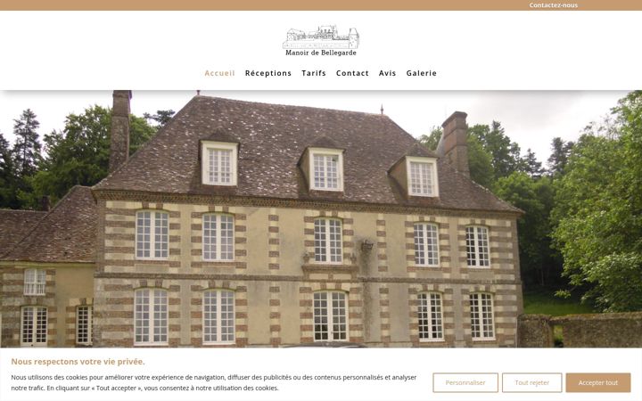 Screenshot of manoirdebellegarde.com
