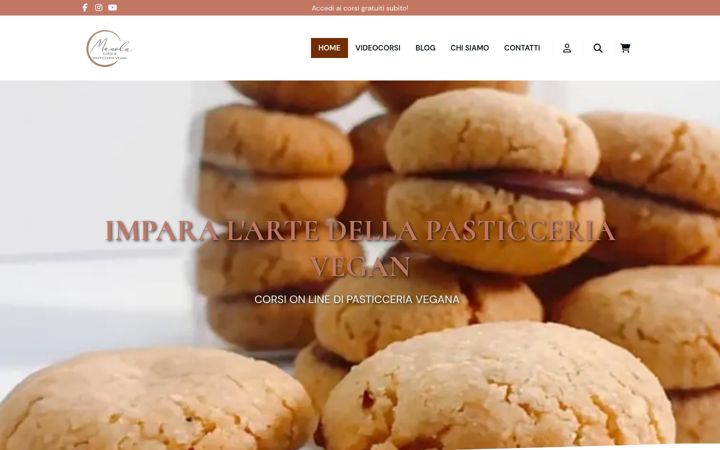 Screenshot of manolapasticcerianaturale.it