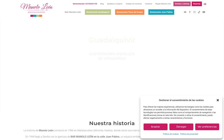 Screenshot of manololeon.com