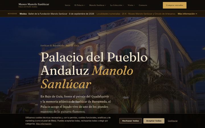 Screenshot of manolosanlucar.org