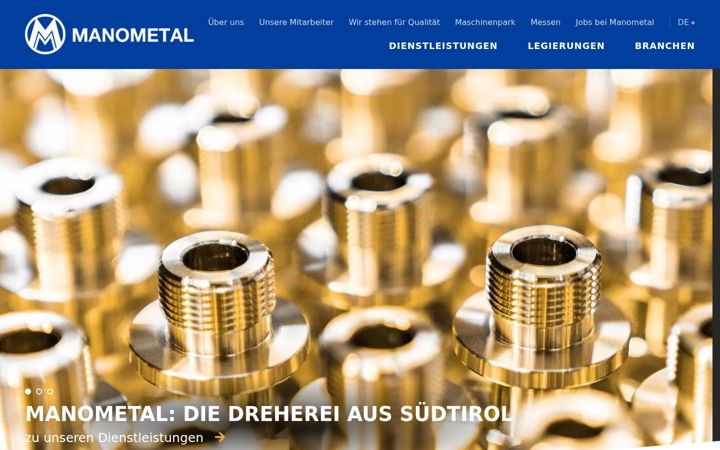 Screenshot of manometal.com