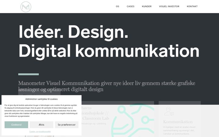 Screenshot of manometer.dk