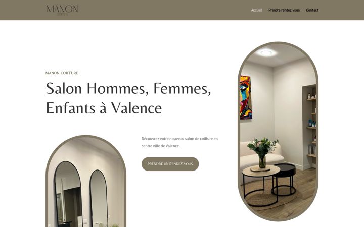 Screenshot of manon-coiffure.fr