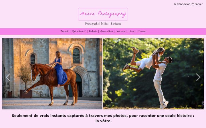 Screenshot of manon-photography.com