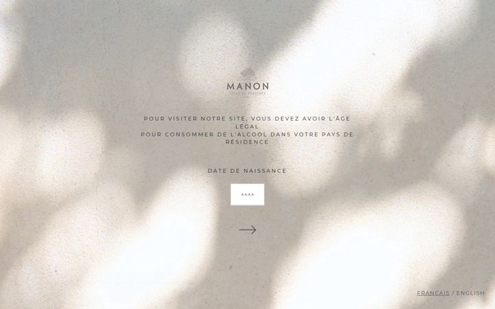 Screenshot of manon.fr