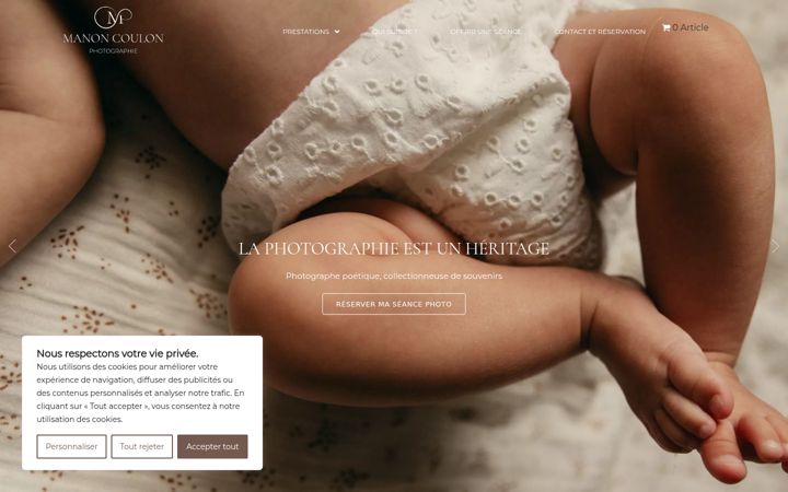 Screenshot of manoncoulon-photographie.fr