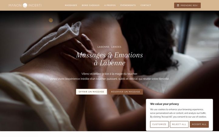 Screenshot of manonincerti.com