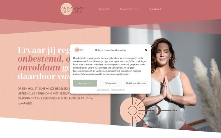 Screenshot of manonsimonis.com