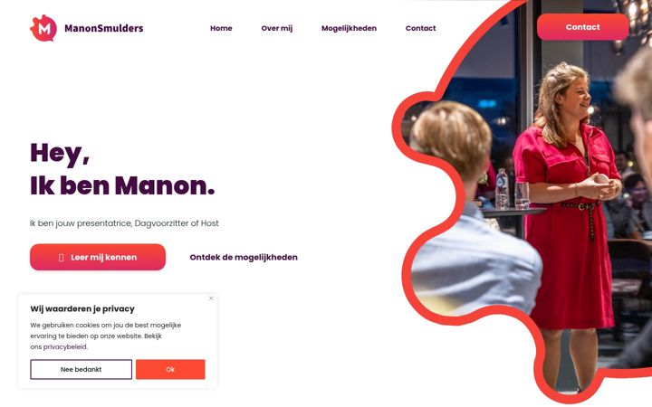 Screenshot of manonsmulders.nl