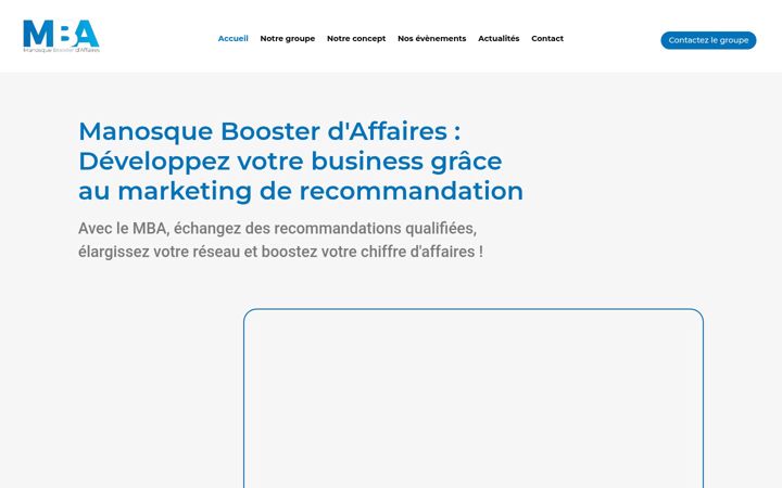Screenshot of manosqueboosterdaffaires.fr