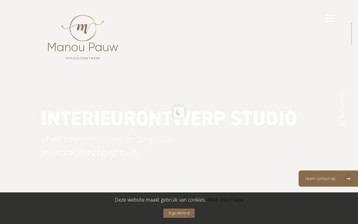 Screenshot of manoupauw.nl