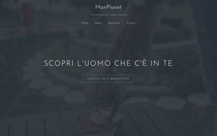 Screenshot of manplanet.it