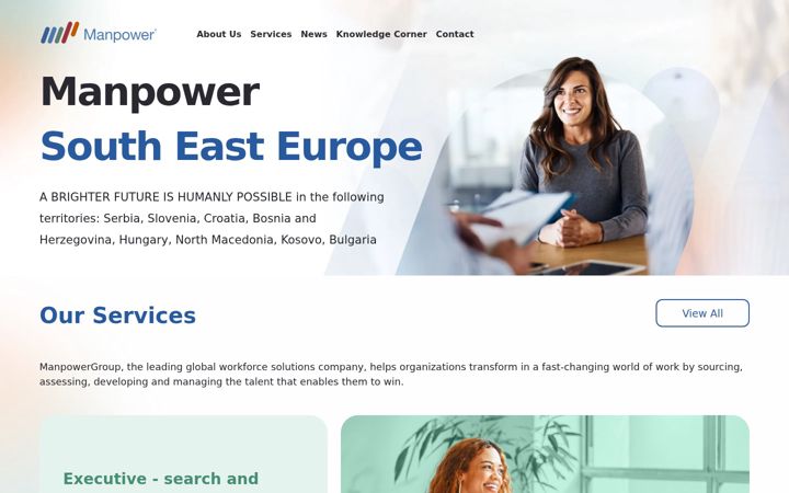 Screenshot of manpowersee.com