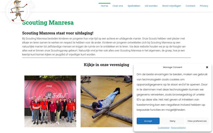 Screenshot of manresa.nl