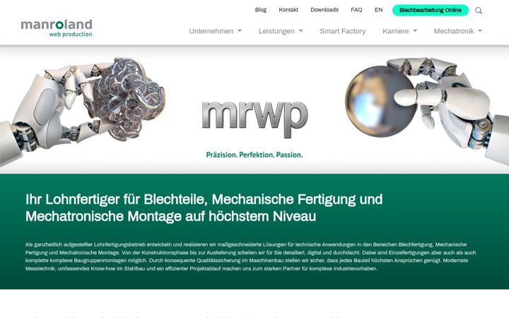 Screenshot of manroland-wp.com