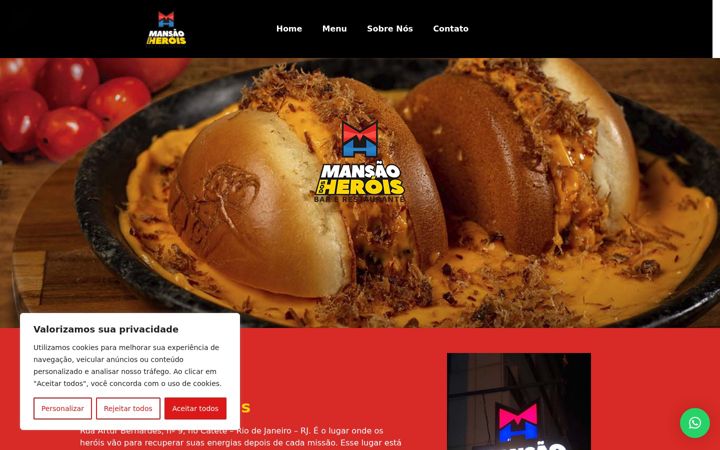 Screenshot of mansaodosheroisrj.com.br