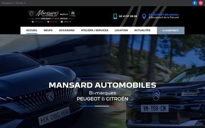 Screenshot of mansard-automobiles.fr