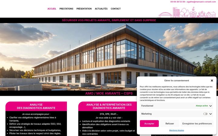 Screenshot of mansard-conseil.com