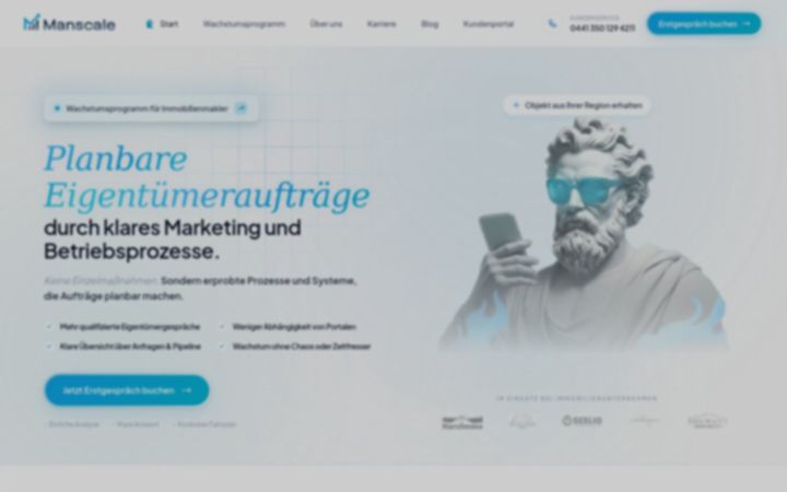 Screenshot of manscale.de