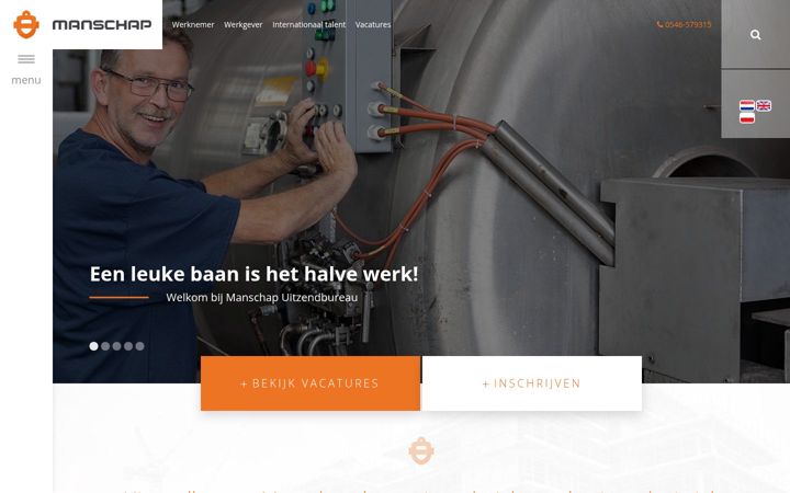 Screenshot of manschap.nl