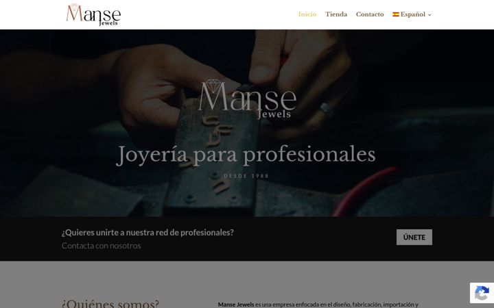 Screenshot of mansesilver.com