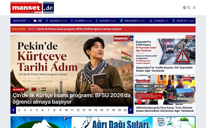 Screenshot of manset.de